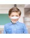 10 masques transparents enfant - 10 lavages